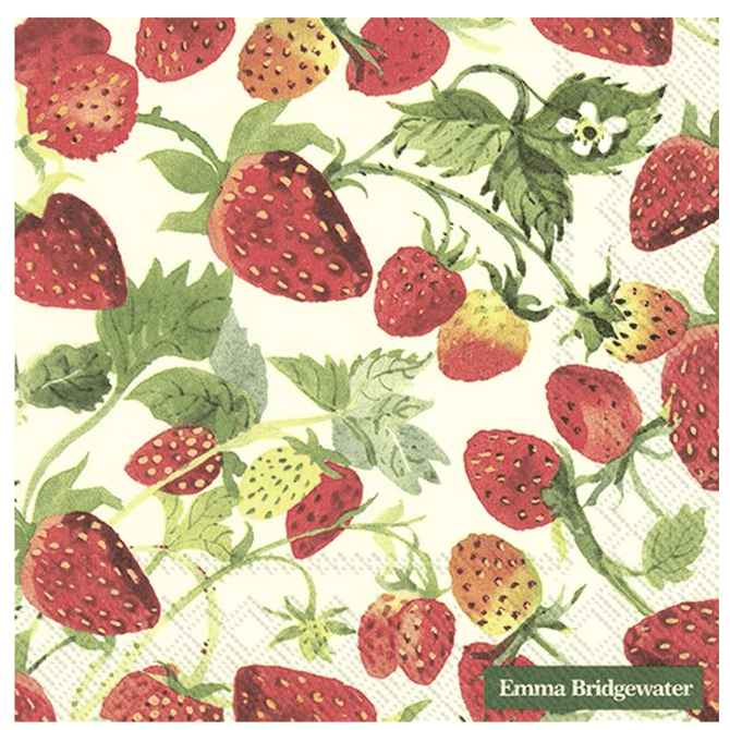 Ihr Strawberries Cream Napkins